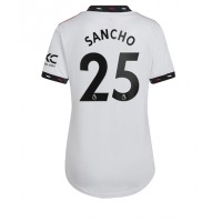 Dres Manchester United Jadon Sancho #25 Gostujuci za Žensko 2022-23 Kratak Rukav